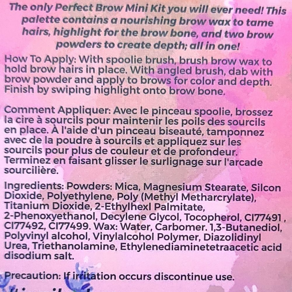 Perfect Brow All-In-One Eyebrow Mini Kit | Brow Wax Highlight Brown Powder New - Picture 8 of 9